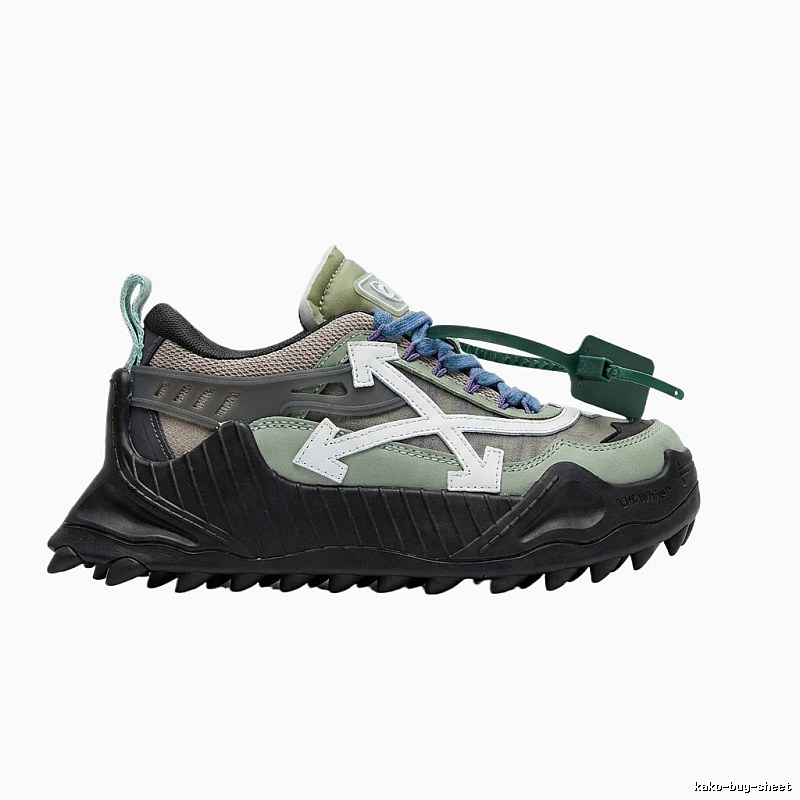 Off-White Functional Style Grey-Black Sports Shoes