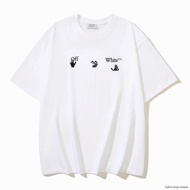 Off-White Gesture Style White T-shirt