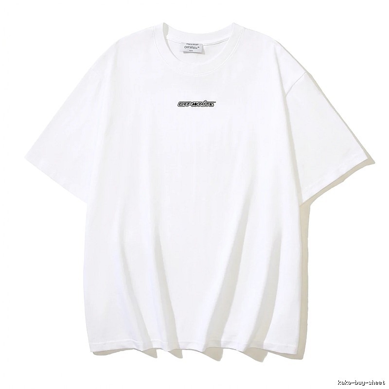 Off-White minimalist style white T-shirt