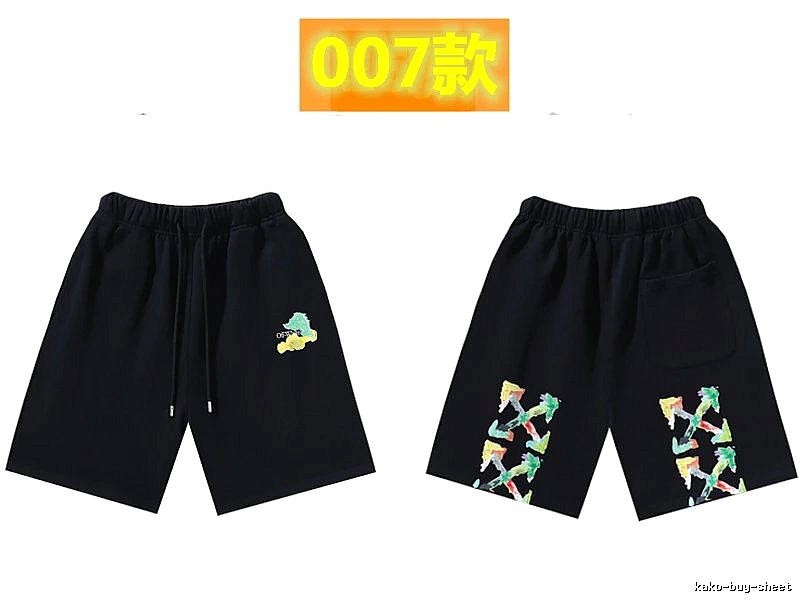 Off-White Style 007 Graffiti Shorts