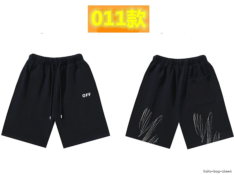 Off-White Style 011 Trendy Black Shorts