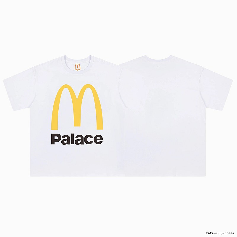 Palace x McDonald's Co-branded Street Style White Short-sleeve T-shirt
