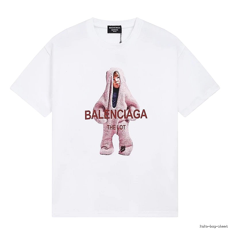 Parisian-style printed white T-shirt