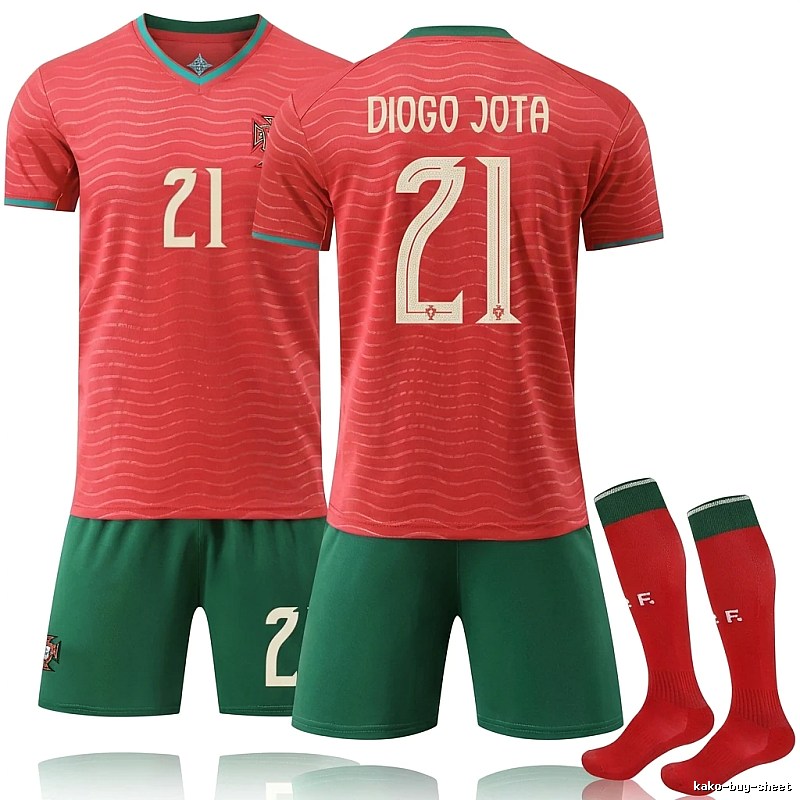 Portugal's No. 21 red jersey