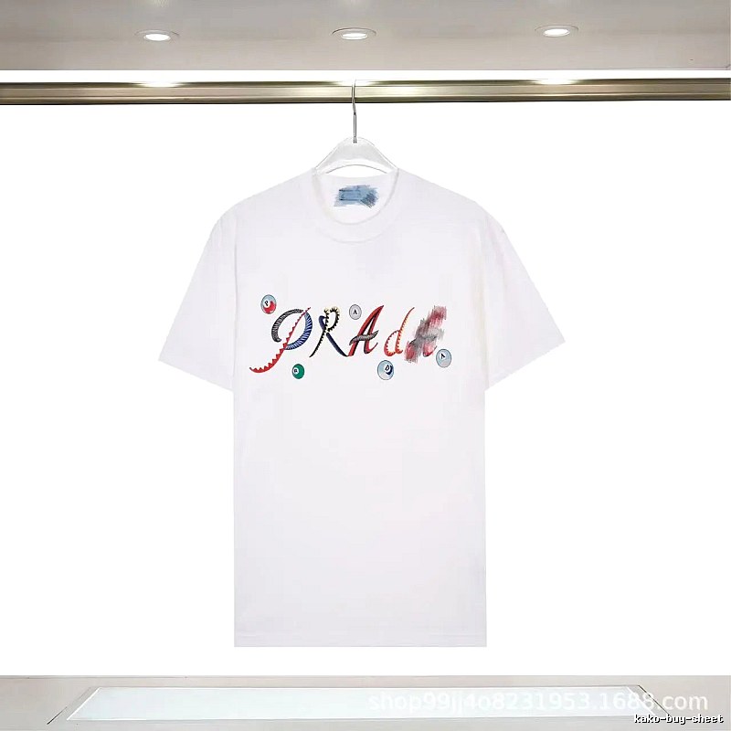 Prada Street Style White Short-sleeve T-shirt with Colorful Print