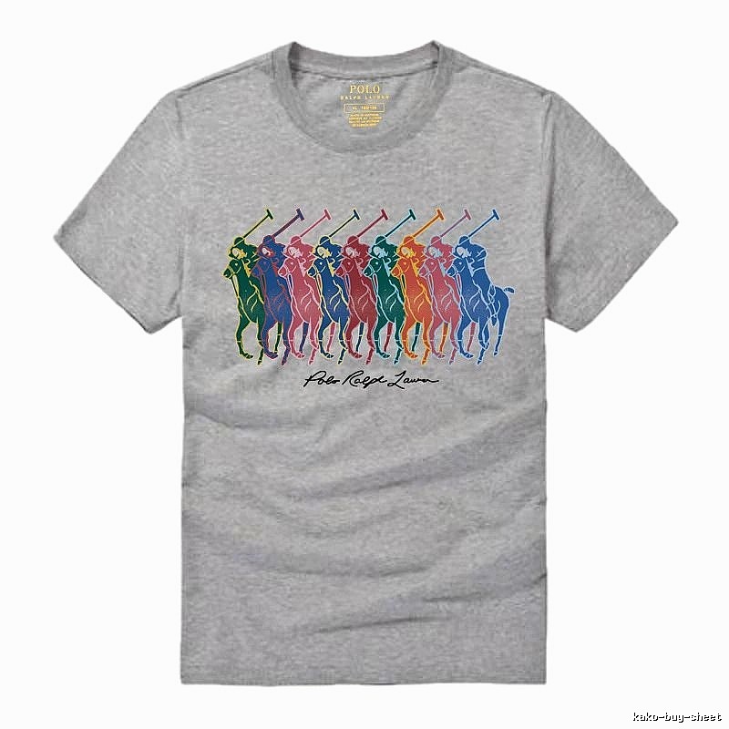 Ralph Lauren heathered grey polo-style T-shirt
