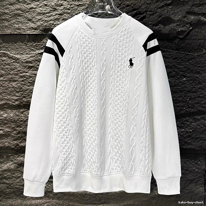 Ralph Lauren knitted retro white sweatshirt