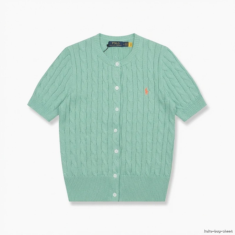Ralph Lauren Polo light green knitted cardigan
