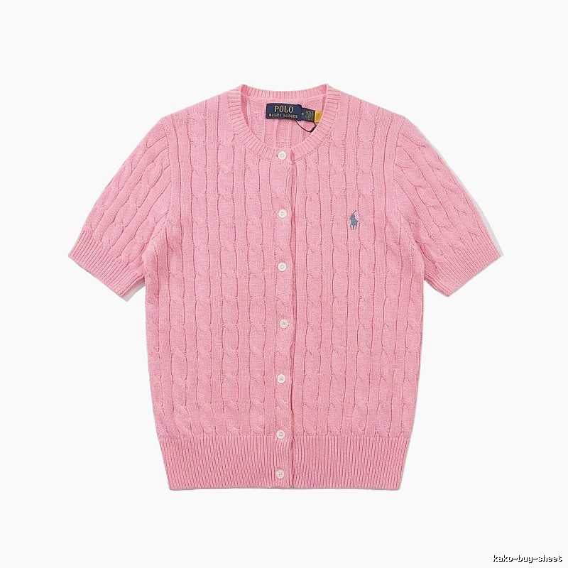 Ralph Lauren Polo pink knitted cardigan