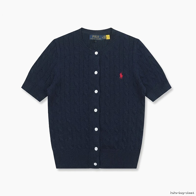 Ralph Lauren Polo retro - style navy blue cardigan