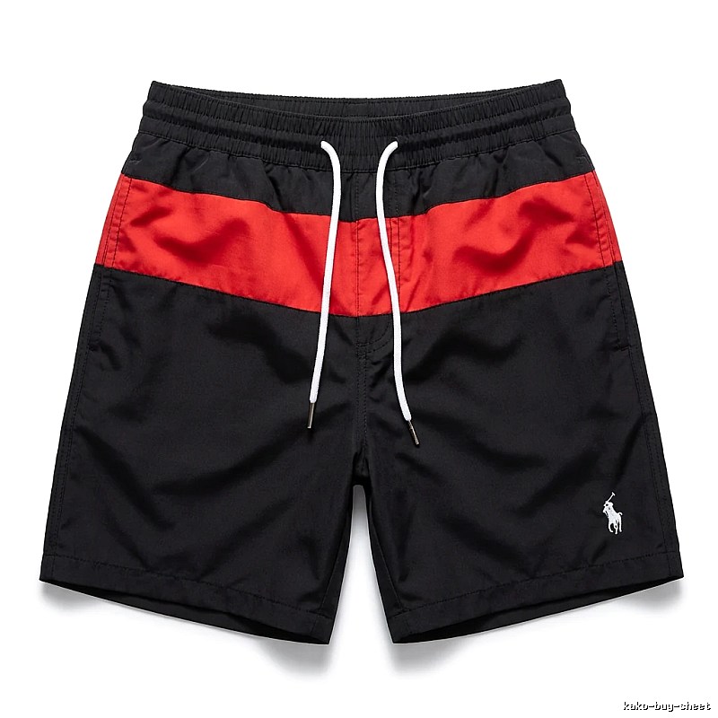 Ralph Lauren sporty black and red shorts