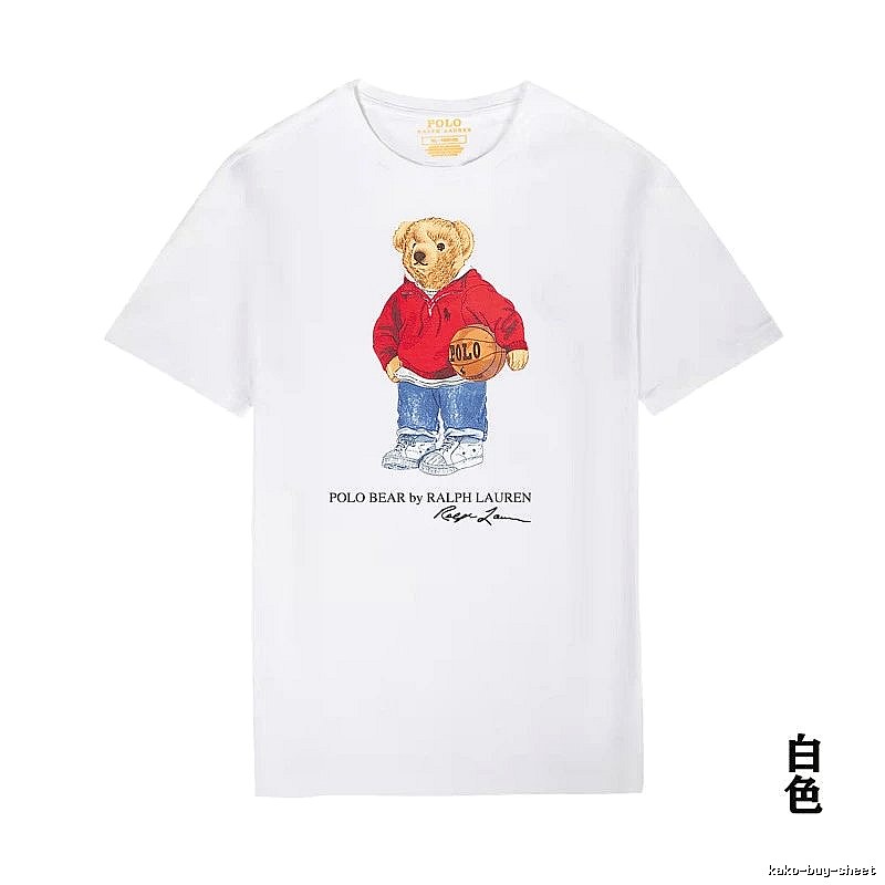 Ralph Lauren Teddy Bear Series White T-shirt