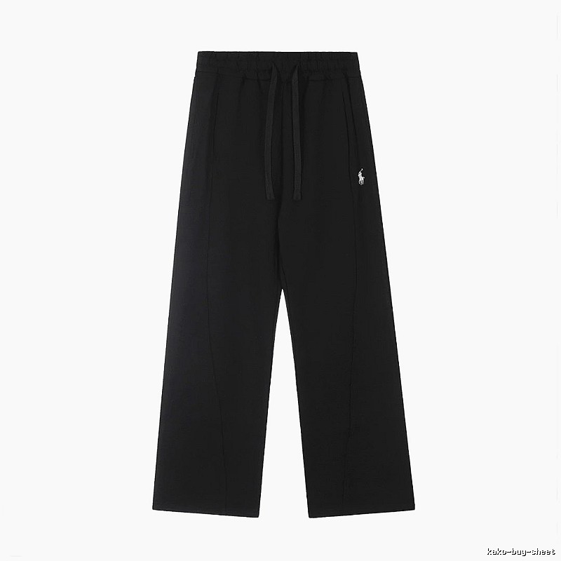 RalphLauren Wide-Leg Casual Pants Travel Edit in Black
