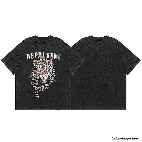 Represent Black Style 821 Owners Club T-Shirt Soft Neutral Logo