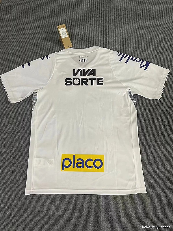 Santos Casual Neymar Jr #10 soccer jersey White Football Sponsor for Streetwear Looks