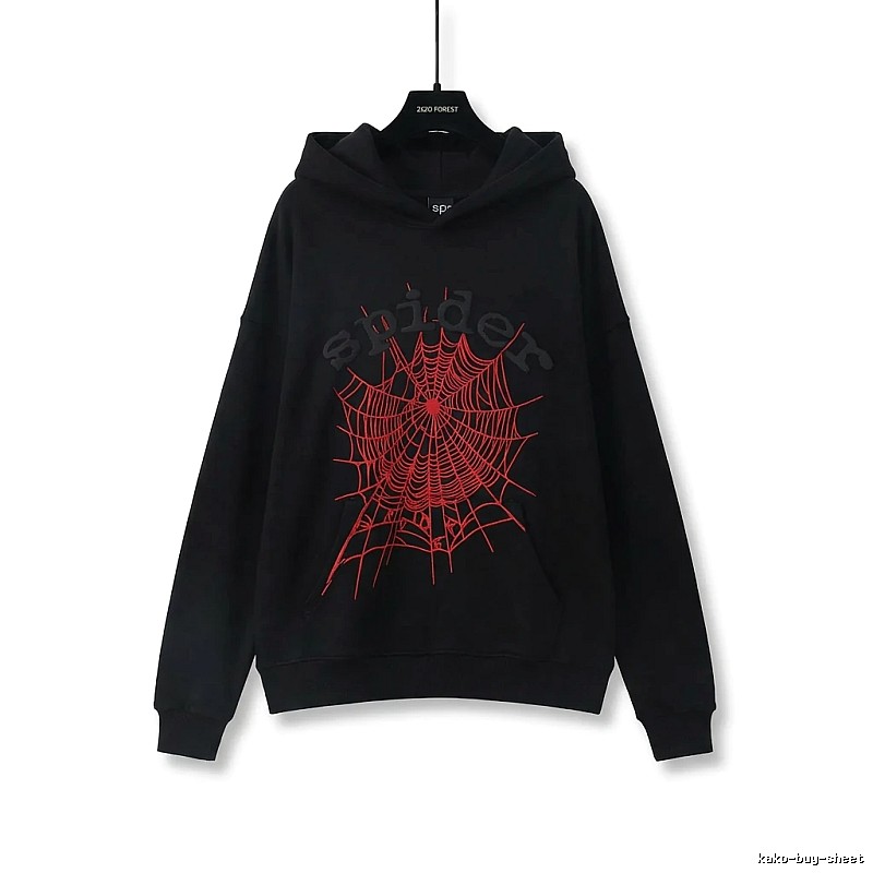 Sp5der cobweb - style black sweatshirt