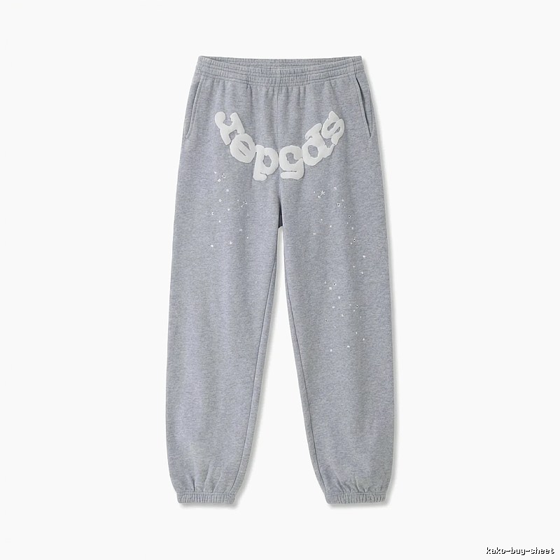 Sp5der Starry Rhinestone Wind Track Pants