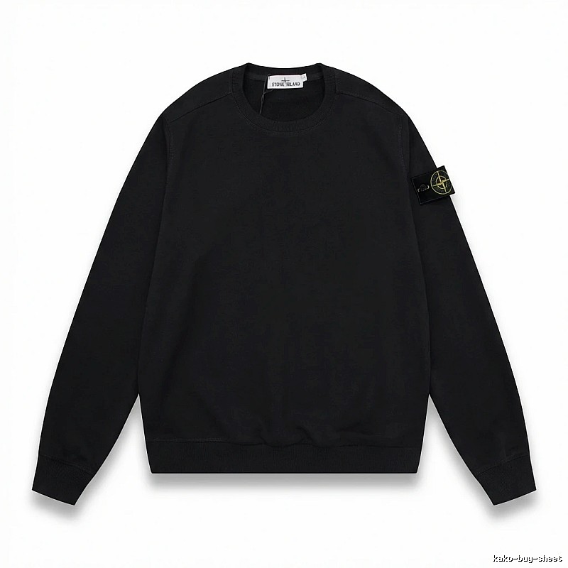 Stone Island basic black sweatshirt