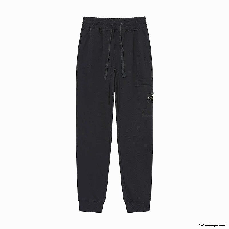 Stone Island Compass Series Street Style Black Sweatpants