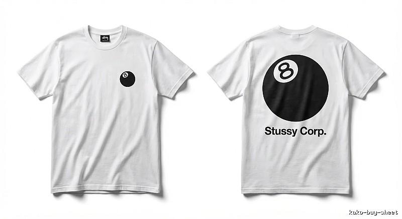 Stussy Billiards Series White T-shirt