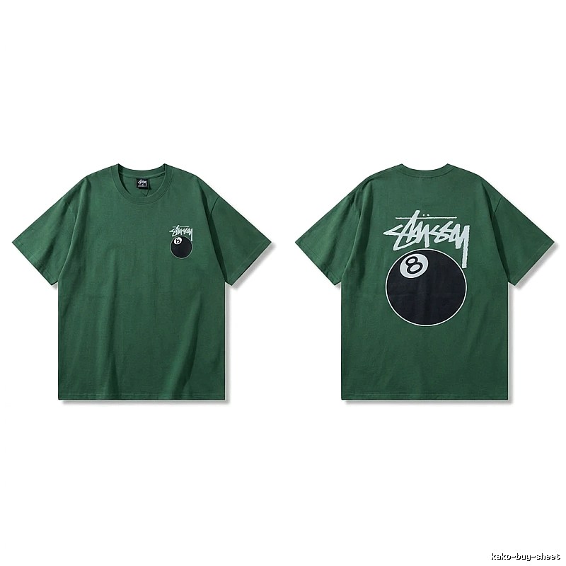 Stussy Black Eight Series Trendy and Cool Style T-shirt