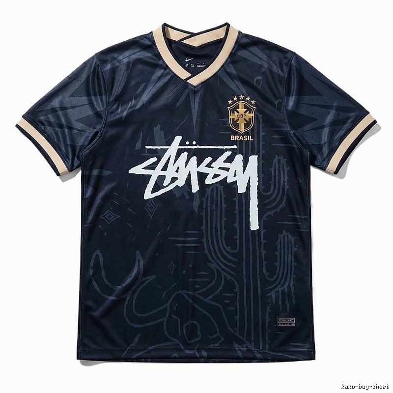 Stussy Brazil Co-branded Dark Style Jersey