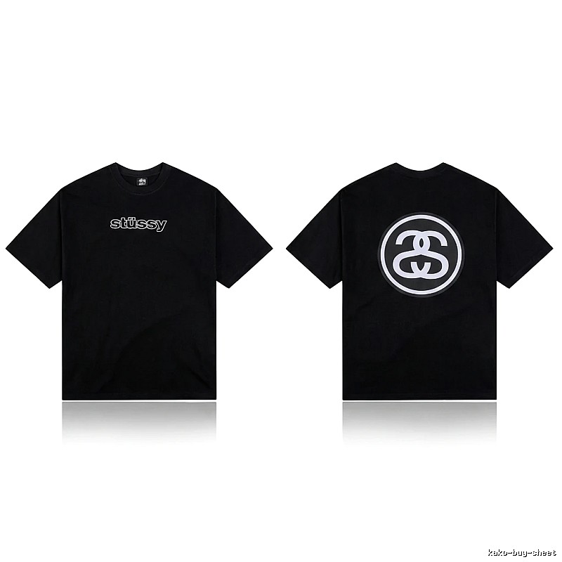Stussy classic black T-shirt