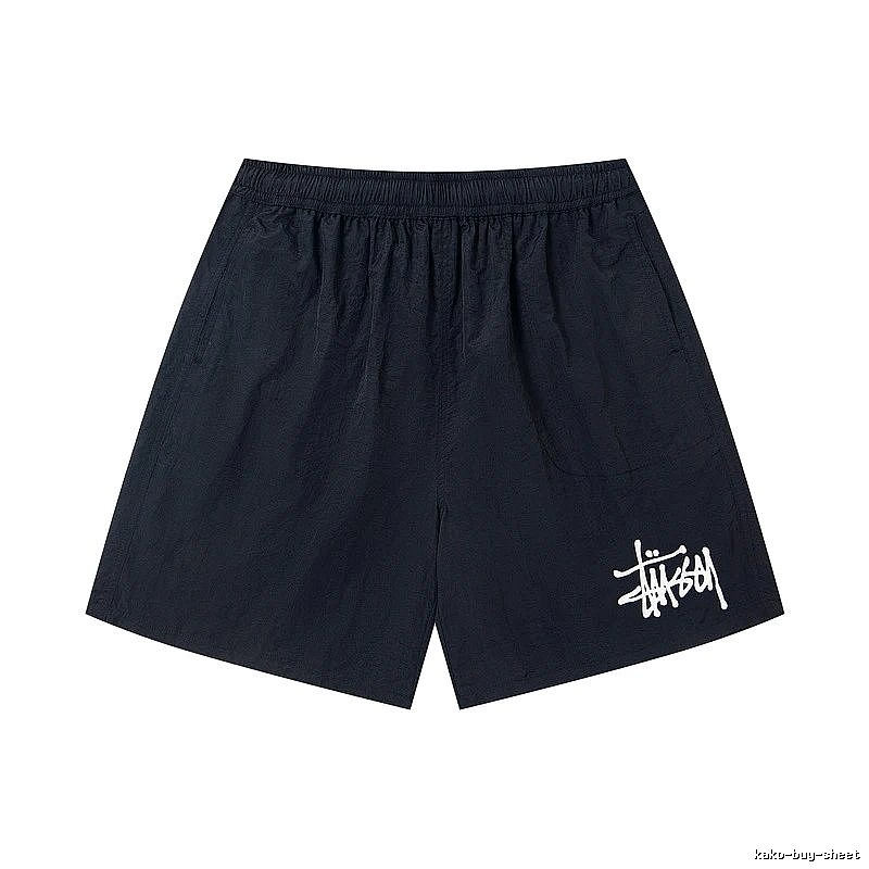 Stussy Classic Graffiti Street Style Black Shorts