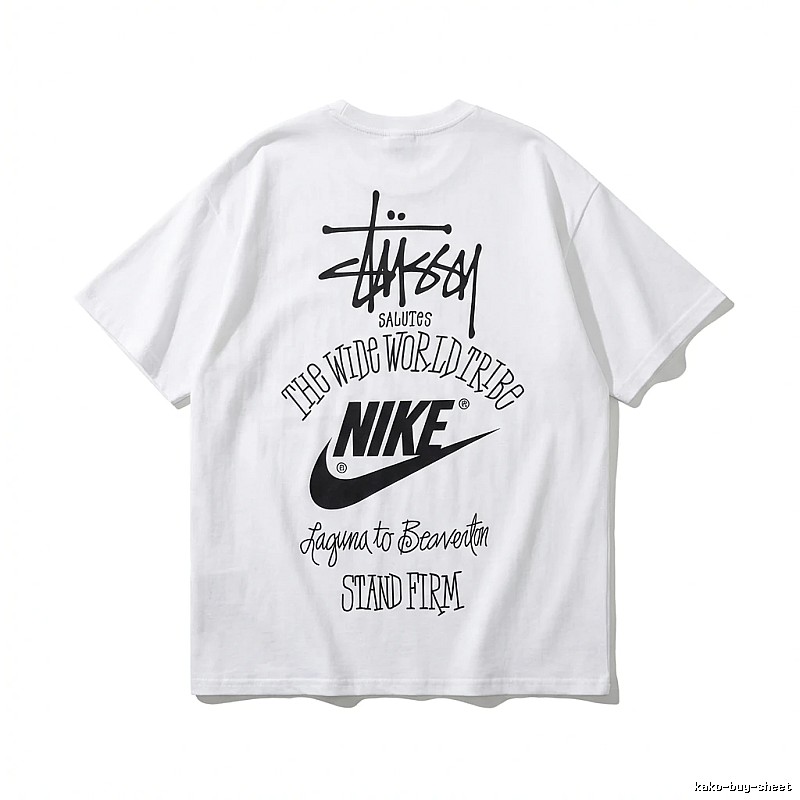 Stussy Co-branded Simple White T-shirt