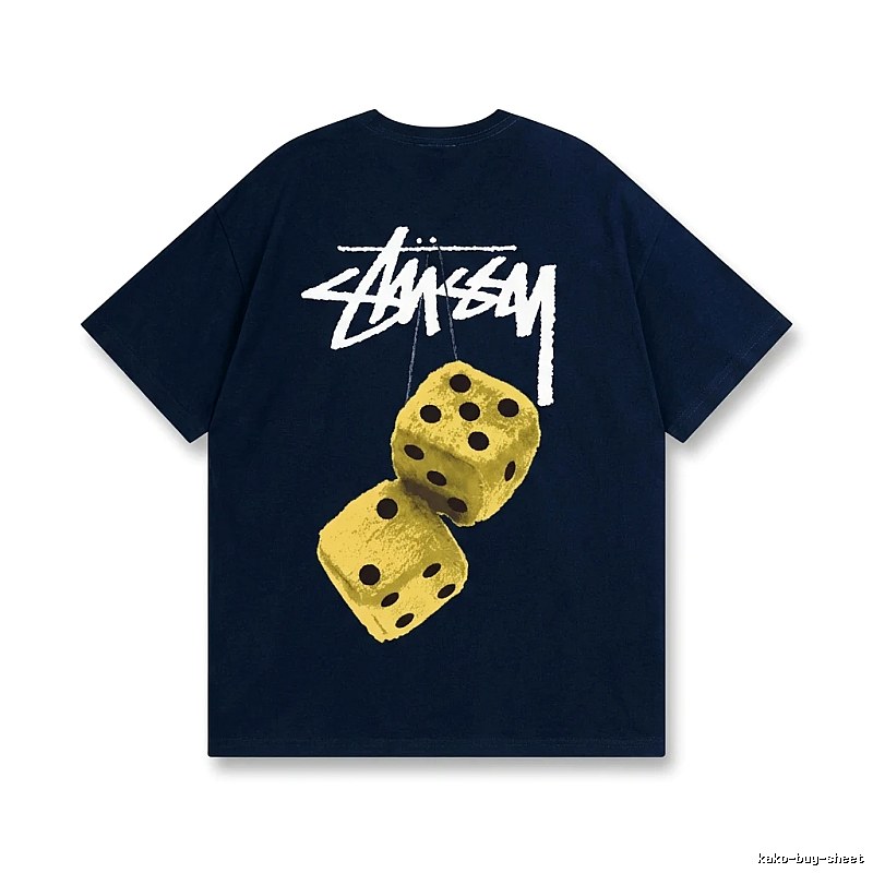 Stussy Dice Style Navy Blue T-Shirt