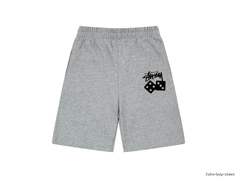 Stussy Dice Trendy Brand Grey Shorts