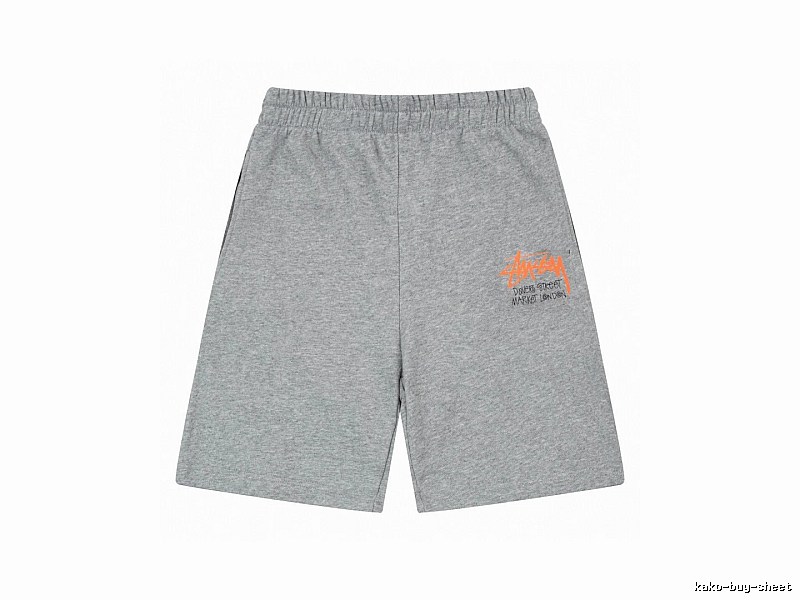 Stussy street-style grey shorts