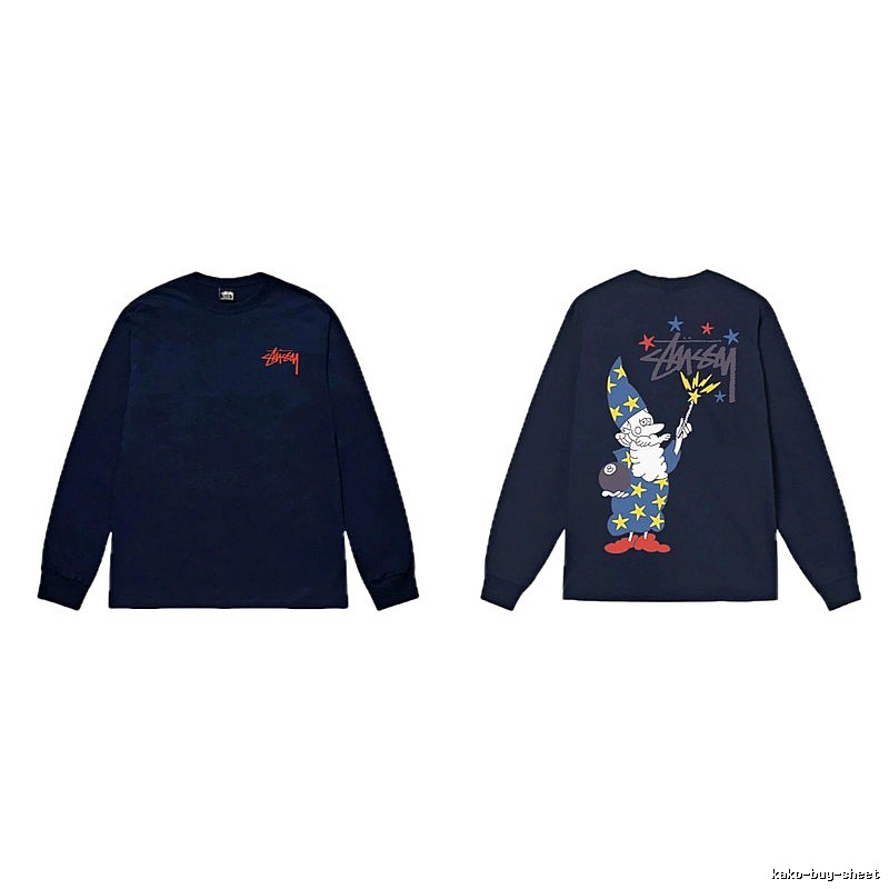 Stussy Wizard Series Dark Style Long-sleeve