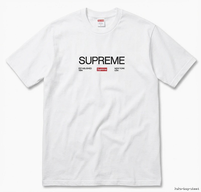 Supreme basic simple white T-shirt