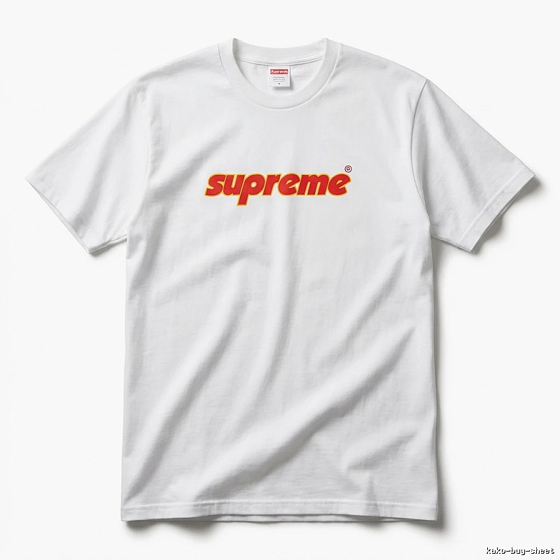 Supreme basic simple white T-shirt