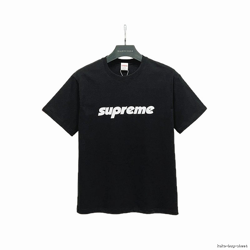 Supreme Classic Logo Street Style Black Short-sleeve T-shirt
