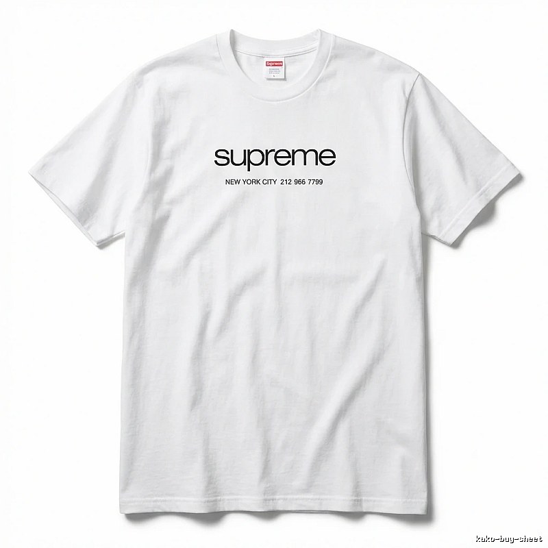 Supreme minimalist style white T-shirt