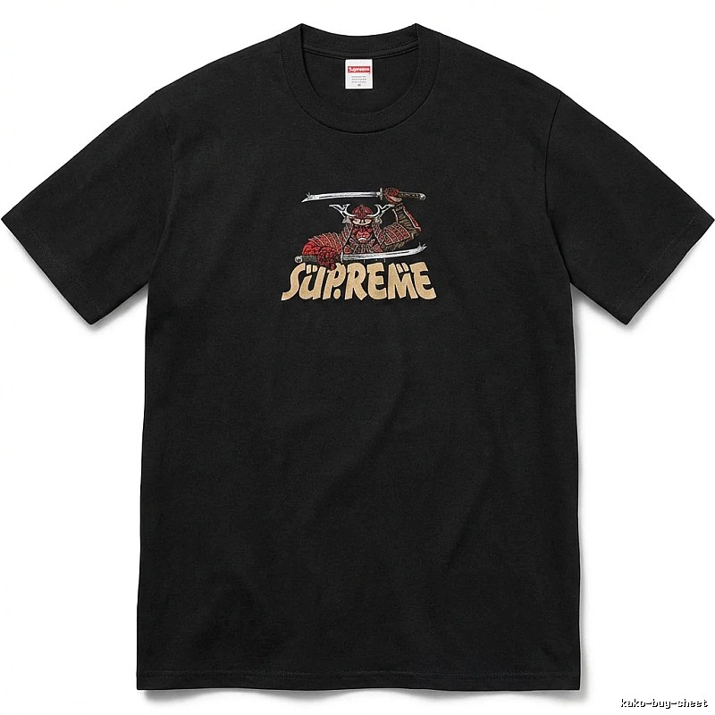 Supreme Samurai-style Black T-shirt