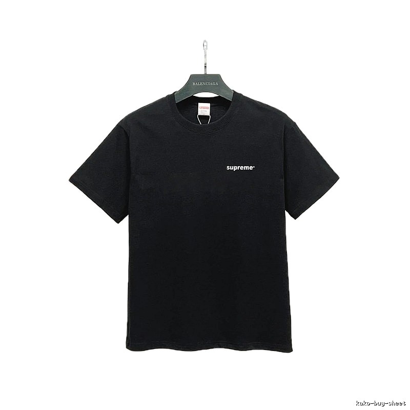Supreme Small Logo Series Street Style Black T-Shirt