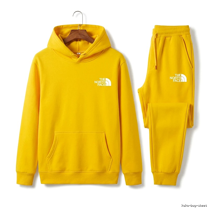 The North Face Plain Style Bright Yellow Set