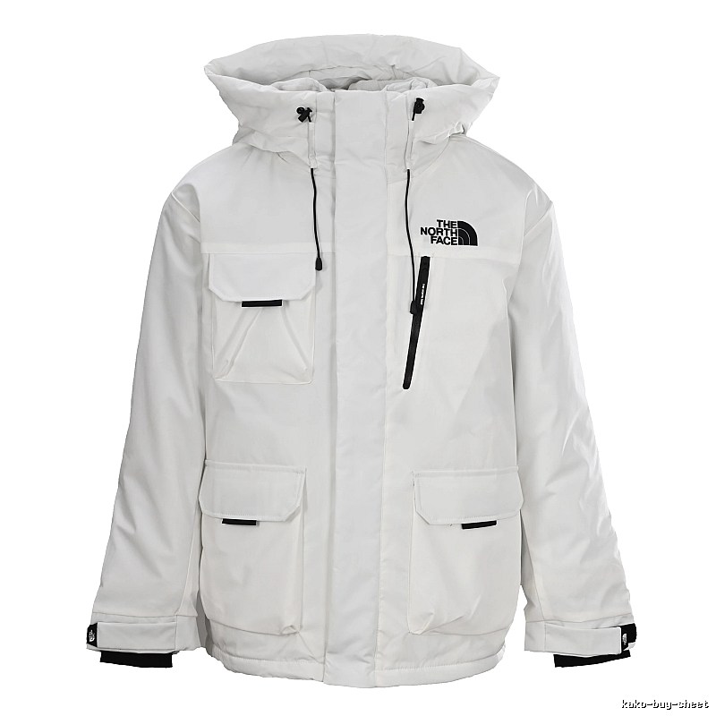 The North Face Utility Snow Jacket with hooded build in White