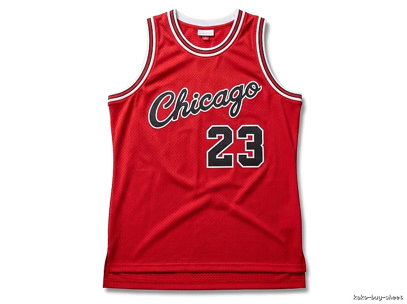 The retro red jersey of the Michael Jordan