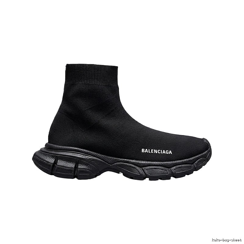 The trendy and cool style of Balenciaga sock boots in black.