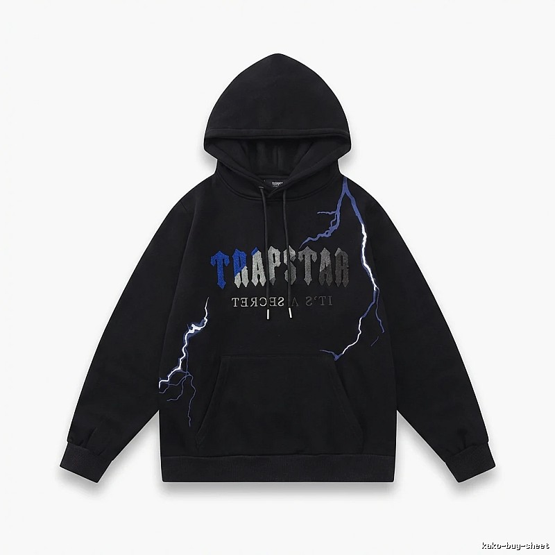 Trapstar Lightning Wind Black Hoodie