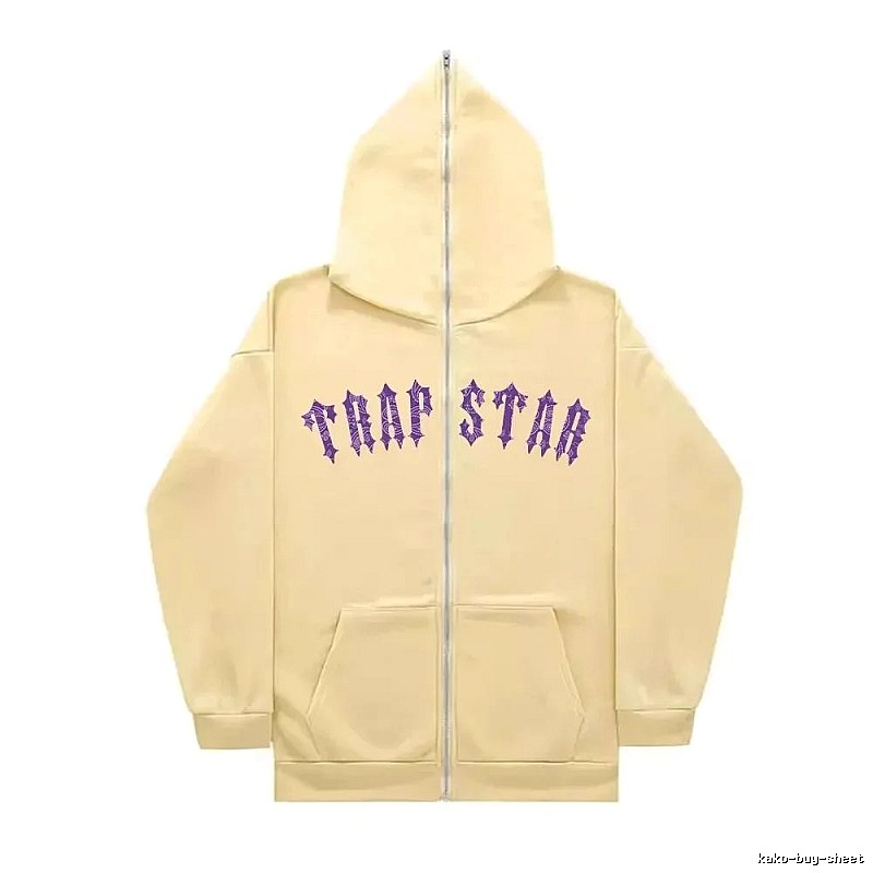 Trapstar Statement Graphic zip hoodie Black Zip Pink for Easy Pairing