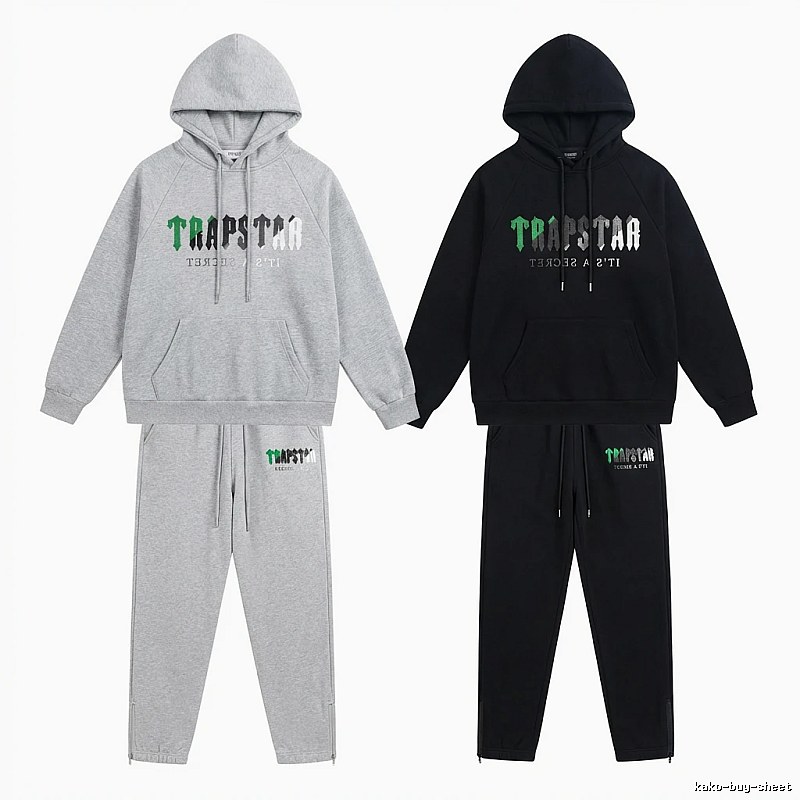 Trapstar Trendy and Cool Style Grey-Black Suit