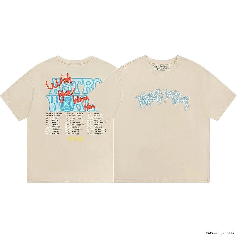 Travis Scott Monogram Graphic T-shirt Brown Travis Scott for Layered Styling