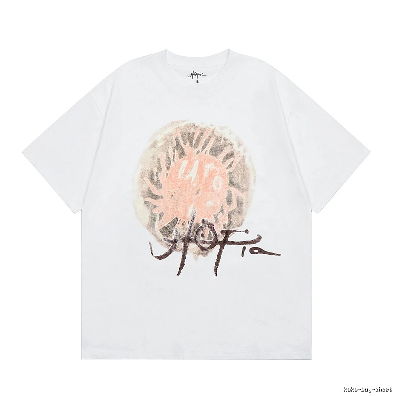Travis Scott Travel Graphic T-shirt Brown Travis Scott with Soft Visual Tone