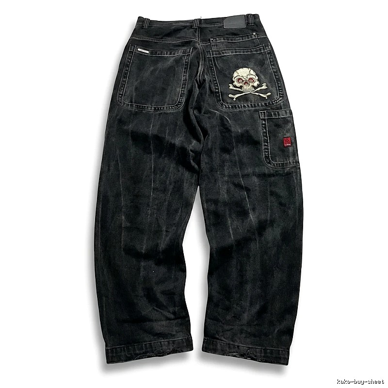 Y2K Dark Trendy Cool Denim Long Pants