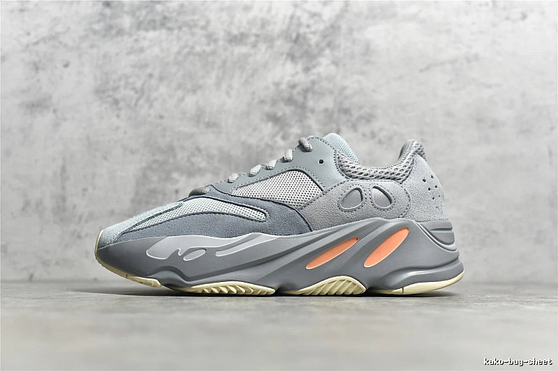 Yeezy Gray and Orange Chunky Runners Defined by Sock-Like Collar